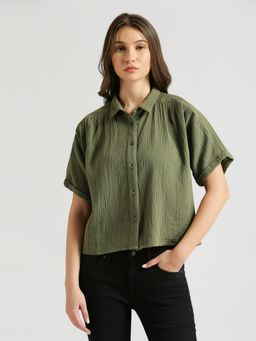 Pepe Jeans - Iris Solid Extended Shoulder Shirt