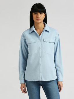 Pepe Jeans - Lula Solid Overdyed Twill With Front Patch Pockets Shirt