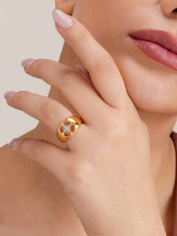 Palmonas - 925 Sterling Silver Sway Signet Signature Ring