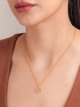 Palmonas - 925 Sterling Silver The Line Within Signature Charm Pendant Necklace for Womens
