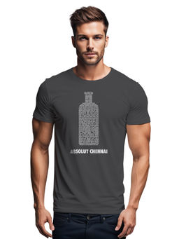 Tantra - Grey Round Neck Printed T-Shirt