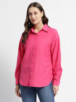 Madame - Cotton Blend Pink Shirt