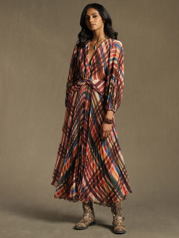 Ritu Kumar - Multi-color Geometric Print Jumpsuit