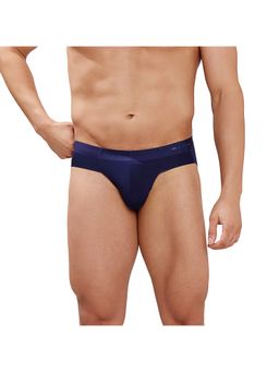 MERCAZE - Navy Blue Men Ultra Soft Seamless Quick Dry Modal Spandex Comfort Brief