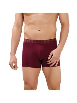 MERCAZE - Maroon Men Soft Waistband Premium Cotton Modal Spandex Elegant Trunk