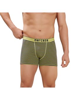 MERCAZE - Yellow Men Comfort Fit Super Combed Cotton Spandex Striped Trunk
