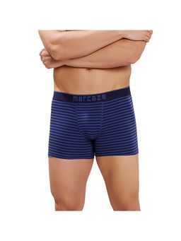 MERCAZE - Indigo Men Comfort Fit Super Combed Cotton Spandex Striped Trunk
