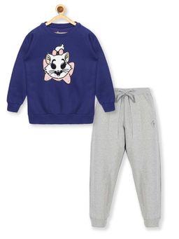 KiddoPanti - Multi-Color Printed Regular Sweatshirt and Joggers