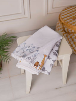 TORII - Wild Life Waffle White Towel