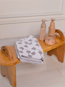 TORII - Dino Waffle White Towel