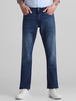 Jack & Jones - Blue Regular Fit Stretch Jeans