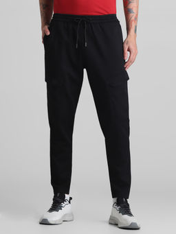 Jack & Jones - Black Regular Fit Stretch Cargo