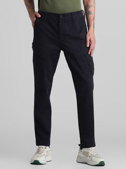 Jack & Jones - Black Regular Fit Stretch Cargo