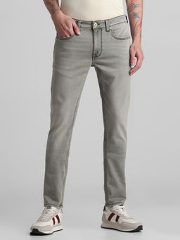 Jack & Jones - Grey Skinny Fit Stretch Jeans