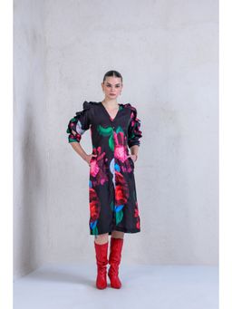 The Dramebaaz Company - La-Vie-En-Rose' Ruffle Dress