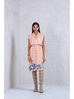 The Dramebaaz Company - Mystical Meadow Trench Dress with Belt (Set of 2)