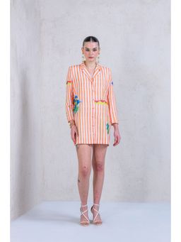 The Dramebaaz Company - Sunset Streak Button Down Dress