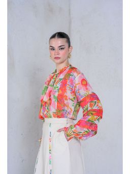 The Dramebaaz Company - Botanical Magic Organza Top