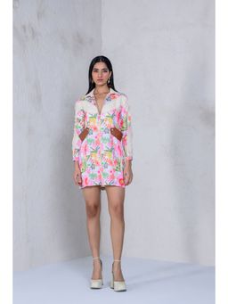 The Dramebaaz Company - Petunia Power Shirt Dress