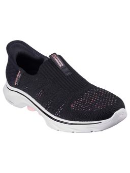 SKECHERS - Women GO WALK 7 - CITY LIGHTS Black Walking Shoes