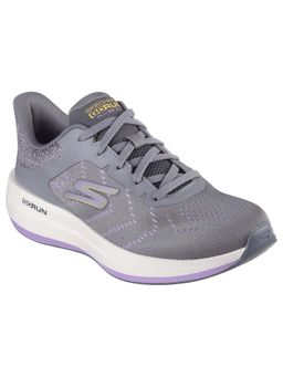 SKECHERS - Women GO RUN PULSE 2.0 - BOUNDLESS Grey Lace Up Running Shoes