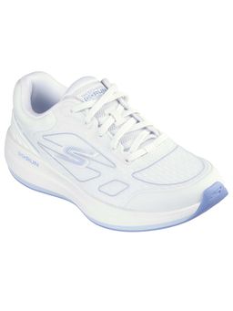 SKECHERS - Women GO RUN PULSE 2.0 - CORSS ROAD Off White Lace Up Running Shoes