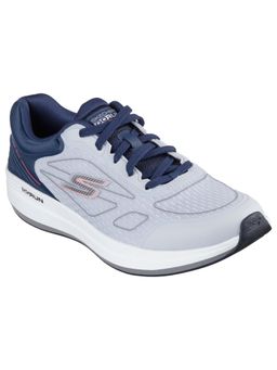 SKECHERS - Men GO RUN PULSE 2.0 - CROSS ROAD Charcoal Lace Up Running Shoes