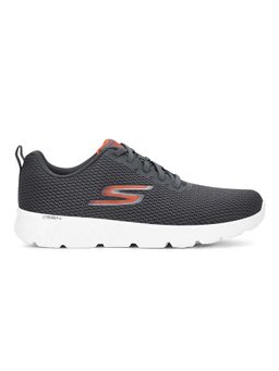 SKECHERS - Mens GO RUN 400 Charcoal Orange Running Shoes