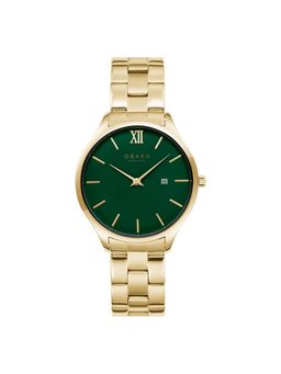 Obaku - Vibe Lille Sugar Quartz Green Round Dial Womens Watch - V266LDGESG