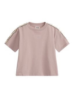 Guess - Girls Posh Taupe Solid Regular Fit T-Shirt