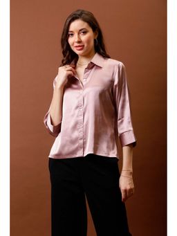 AAREIN - Women Pink Immutable Solid Shirt
