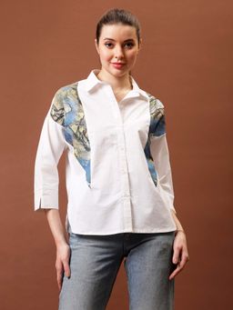 AAREIN - Immutable Applique Printed Cotton Shirt