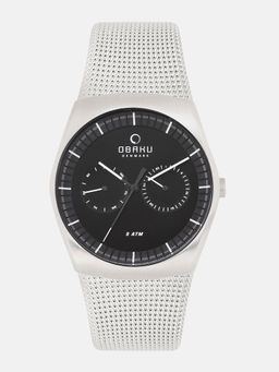 Obaku - Black Round Dial Analog Watch - V176GMCBMC