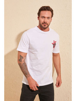 Trendyol - Man White T-Shirt