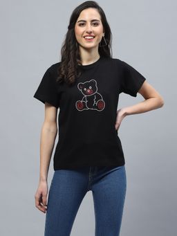 Attic Salt - Black Red and White Teddy T-shirt