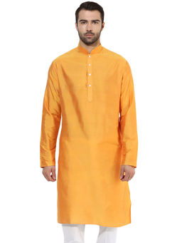 KISAH - Men Orange Kurta