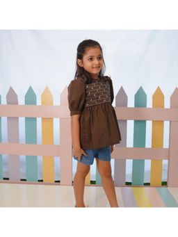 ZACH & KIKI - Blue Pansy Butterfly Top