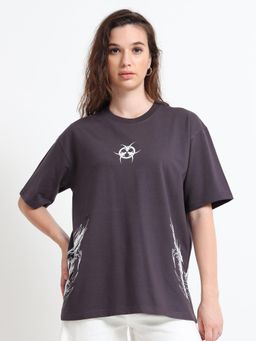 RHINO CULT - Women Grey Hazard Allert T-shirt