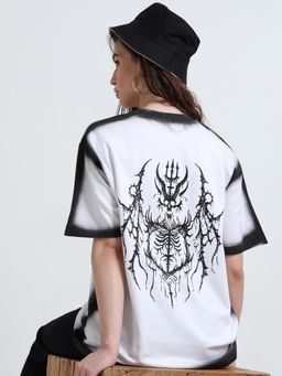 RHINO CULT - Women Devil Dead Spray Oversize T-shirt