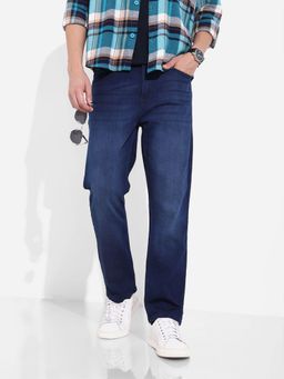 The Indian Garage Co - Men Blue Slim Fit Solid Mid-Rise Eternity Jeans