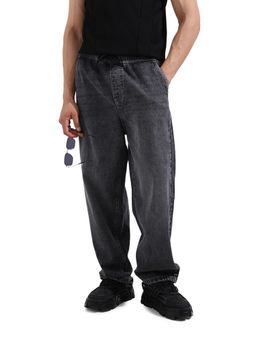 The Indian Garage Co - Men Grey Relaxed Fit Solid Mid-Rise Eternity Jeans
