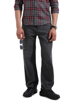 The Indian Garage Co - Men Grey Relaxed Fit Solid Mid-Rise Eternity Jeans