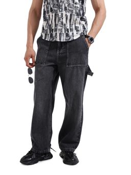 The Indian Garage Co - Men Grey Loose Fit Solid Mid-Rise Eternity Jeans