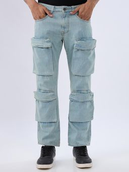 Spykar - Blue Comfort Fit Mid Rise Jeans for Men