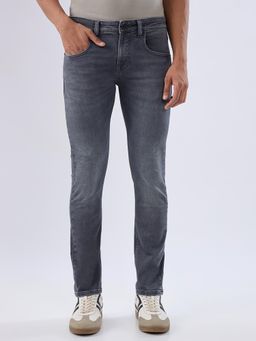 Spykar - Grey Slim Fit Low Rise Jeans for Men