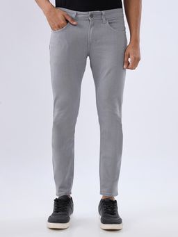 Spykar - Grey Slim Fit Mid Rise Jeans for Men