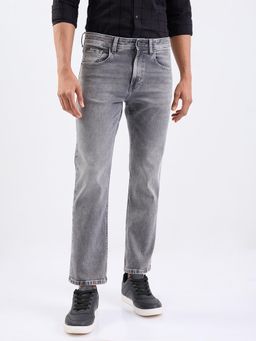 Spykar - Grey Mid Rise Comfort Fit Casual Jeans for Men