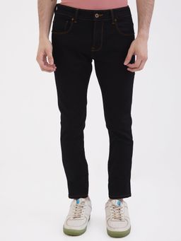 Spykar - Navy Blue Mid Rise Slim Fit Casual Jeans for Men