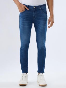 Spykar - Blue Slim Fit Mid Rise Jeans for Men