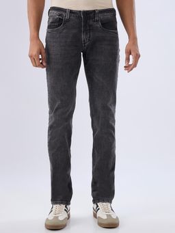Spykar - Carbon Grey Slim Fit Low Rise Jeans for Men